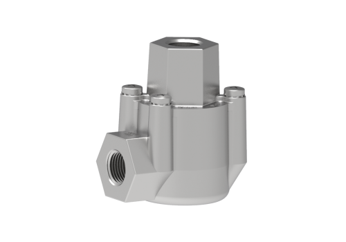 Humphrey QE4 Super Quick Exhaust Valve van gegoten aluminium met 1/2 inch NPT poorten voor snelle cilinderontluchting.