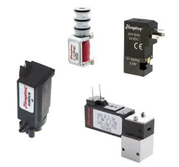 Overzicht van Humphrey miniature solenoid operated valves waaronder de Mini-Mizer, CSV en Piezo series.