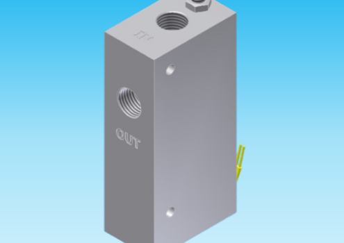 125 flow switch in RVS uitvoering voor compacte doorstroombewaking