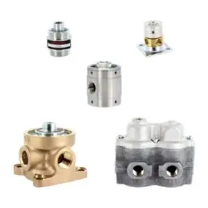 De Humphrey 250A serie remote air piloted valve met robuust diaphragm-poppet ontwerp.