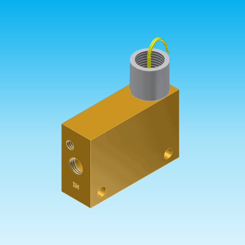 FAV flow switch van messing voor instelbare doorstroombewaking