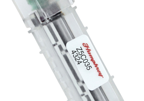 Compacte Humphrey Piezo pneumatische ventiel voor proportionele sturing in medische applicaties.