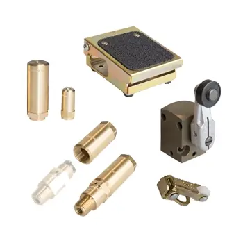 Overzicht van Humphrey TAC operators inclusief voetschakelaars, rolhefbomen en pneumatische air pilots