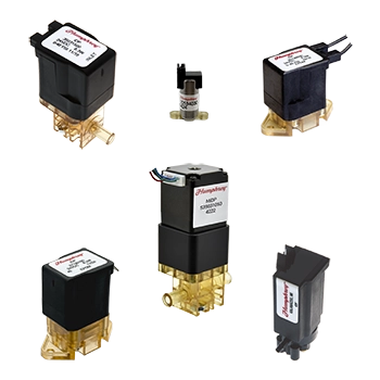 De Humphrey 370 inline en 371 manifold mount 3-weg inert solenoid valves voor complexe vloeistofsturing in de Benelux.