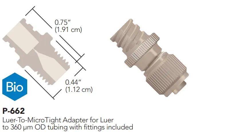 Luer-to-MicroTight® adapter