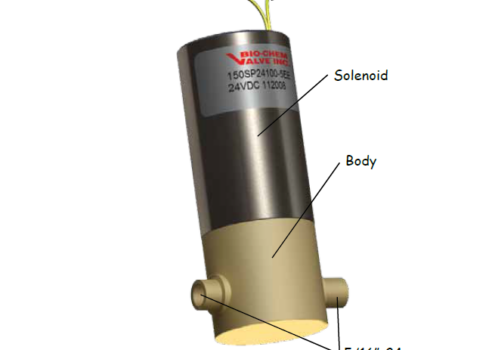 Bio-Chem Fluidics 150SP micro-pump grote volumes met PPS behuizing en 5/16"-24 UNF aansluitingen voor OEM precisiedosering