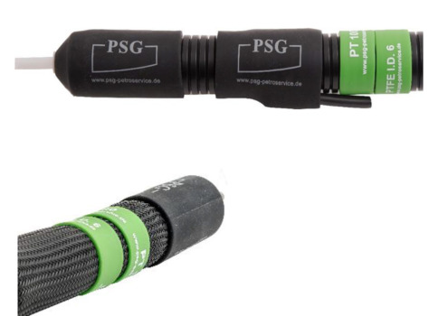 PSG Basic Flex flexibele verwarmde samplelijn met PA12 gecorrugeerde buitenmantel voor extractieve gasanalyse