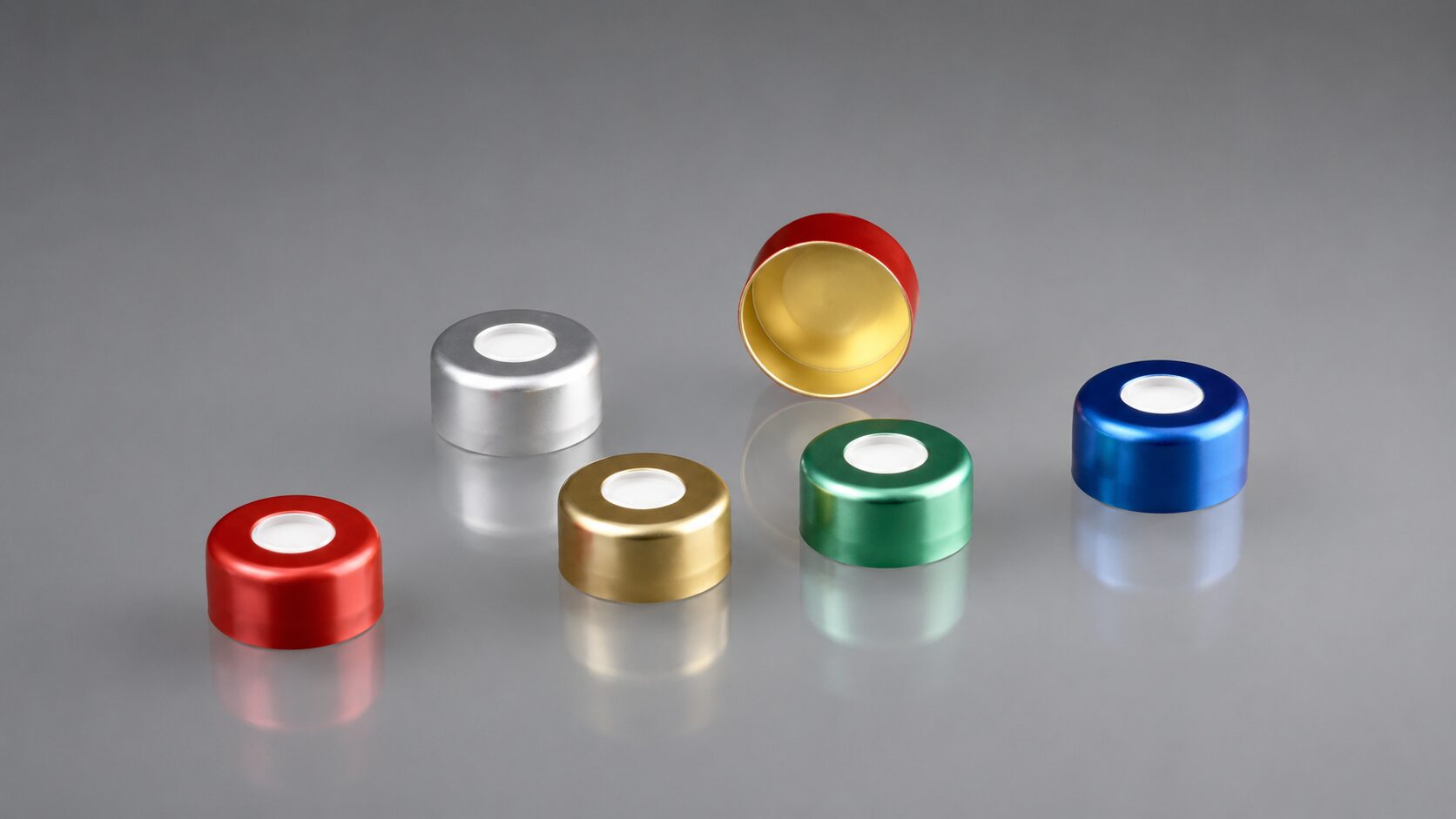 Aluminium crimp seals voor autosampler vials