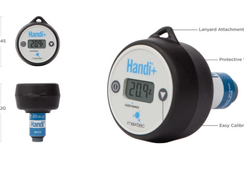 Maxtec Handi+ Industrial draagbare zuurstofanalyser voor spot-check meting van O₂-percentage in industriële toepassingen