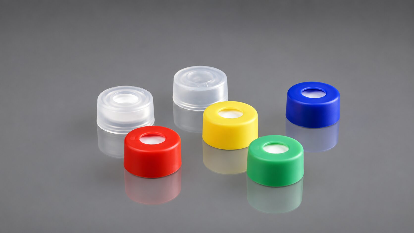 Snap-on caps voor autosampler vials